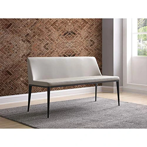 Whiteline Modern Living Carrie Bench Gray 5 Whiteline Modern Living Carrie Bench Gray - Image 3