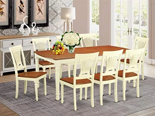 East West Furniture DOPL7-BCH-W Dining Set, 7 Pieces 14 East West Furniture DOPL7-BCH-W Dining Set, 7 Pieces - Image 13