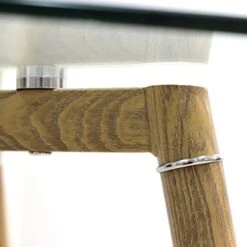 IDS Online Mid Century Dining Table, Office Desk, Glass : 8mm, Wooden Skin 13 IDS Online Mid Century Dining Table, Office Desk, Glass : 8mm, Wooden Skin -Amazon Store 51XbxFDyUvL