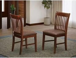 East West Furniture NFC-BLK-W Dining Room Chairs, Wood Seat -Amazon Store 51XmXRjn6 L. AC