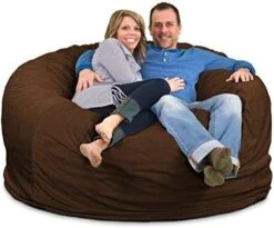 ULTIMATE SACK 6000 (6 Ft.) Bean Bag Chair Cover In Multiple Colors: Cover ONLY. (6000, Navy Suede) -Amazon Store 51Xnr3le9SL. AC