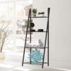 NORCEESAN Ladder Shelf Metal Plant Stand, 4-Tier Ladder Bookshelf Black Plant Shelf Indoor Flower Rack Display Stand For Garden Living Room Balcony, Standing Shelves Outdoor -Amazon Store 51XoaXRf3zL
