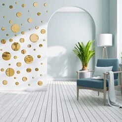 E EVENLIM 60 Pieces Gold Acrylic Round Circle Plastic Mirror DIY Wall Stickers Tiles Self Adhesive Decor For Living Dining Room Bedroom Bathroom Office Hallway House Mirrors Wall Decals Decorations… 9 E EVENLIM 60 Pieces Gold Acrylic Round Circle Plastic Mirror DIY Wall Stickers Tiles Self Adhesive Decor For Living Dining Room Bedroom Bathroom Office Hallway House Mirrors Wall Decals Decorations… -Amazon Store 51XzZF8TsqL