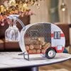 Yawill Metal Wine Cork Holder Happy Vintage Camper Cork Cage Tabletop Cork Storage Gift For Wine Lovers And Anyone Who Loves Camping, Holds Approximately 90 Corks (Camper Trailer) -Amazon Store 51Y0B6HA5GL