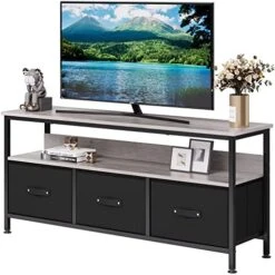 Amyove Dresser TV Stand, Entertainment Center With Storage, 55 Inch TV Stand For Bedroom Small TV Stand Dresser With Drawers And Shelves, TV & Media Console Table Furniture For Living Room, Grey -Amazon Store 51Y3hjzZW8L. AC