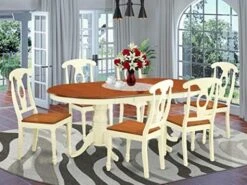 EAST WEST FURNITURE 9 Pc Dining Room Set-Dining Table With 8 Wooden Dining Chairs 26 EAST WEST FURNITURE 9 Pc Dining Room Set-Dining Table With 8 Wooden Dining Chairs -Amazon Store 51Y6heebwzL. AC