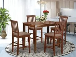 East West Furniture YAVN3-MAH-W Dining Set, 3-Piece 20 East West Furniture YAVN3-MAH-W Dining Set, 3-Piece -Amazon Store 51Y6i1xnlBL. AC
