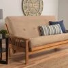 Kodiak Furniture Monterey Futon Set, No Drawers, With Butternut Base And Suede Peat Mattress -Amazon Store 51YGQoRB73L