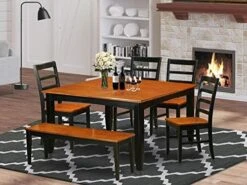 East West Furniture PARF9-CAP-W, Wood Seat 26 East West Furniture PARF9-CAP-W, Wood Seat -Amazon Store 51YJvZR1ivL. AC