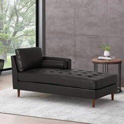 Christopher Knight Home Malinta Chaise Lounge, Pine, Midnight Black + Espresso -Amazon Store 51YPZCduXkL