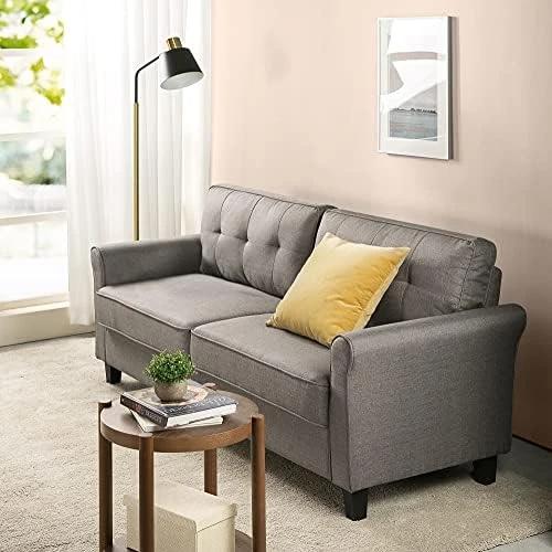 ZINUS Sayan Loveseat With USB Ports / Tool-Free, Easy Assembly, Sand Grey 8 ZINUS Sayan Loveseat With USB Ports / Tool-Free, Easy Assembly, Sand Grey - Image 6