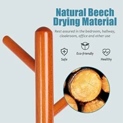 Sewarmary Wood Coat Rack Stand, 3 Adjustable Sizes Tree Coat Rack Freestanding With 8 Hooks,Super Easy To Assemble,Hallway/Entryway Coat Hanger Stand For Clothes, Suits, Accessories (Brown-Round) 8 Sewarmary Wood Coat Rack Stand, 3 Adjustable Sizes Tree Coat Rack Freestanding With 8 Hooks,Super Easy To Assemble,Hallway/Entryway Coat Hanger Stand For Clothes, Suits, Accessories (Brown-Round) -Amazon Store 51ZABzHQcHL