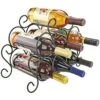 Southern Homewares 7-Bottle Minuet Free Standing Wine Rack W/Scroll Design For Kitchen Organization Of Wine Spirit Bottles - ‎SH-10048 -Amazon Store 51ZCPObABaL