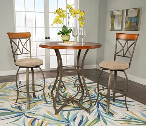 Powell 3-Pc. Hamilton Pub Set, Medium Cherry 5 Powell 3-Pc. Hamilton Pub Set, Medium Cherry - Image 3