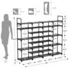 ROJASOP Large Shoe Rack Storage Organizer For Closet Entryway, 62-66 Pairs Sturdy Tall Shoe Rack For Closet With Side Hooks Garage Shoe Rack Stackable Boot Shoe Rack For Bedroom -Amazon Store 51Zjlm94WjL