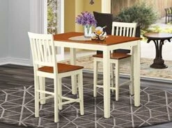 East West Furniture YAVN3-MAH-W Dining Set, 3-Piece 19 East West Furniture YAVN3-MAH-W Dining Set, 3-Piece -Amazon Store 51a4gsnRJL. AC