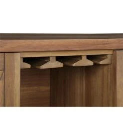 Acme Furniture Wood Server With 2 Doors And A Drawer, Rustic Brown And Oak -Amazon Store 51a7jWZ9eWL