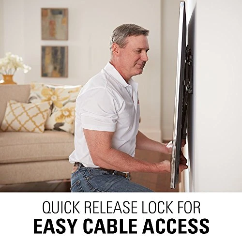 SANUS TV Wall Mount - Universal Low Profile Fixed TV Mount Bracket For 40" - 80" Flat Screen TVs - Features Slim 1” Profile, 3 Step Easy Install - UL Certified- Hardware Included - OLL15-B1 5 SANUS TV Wall Mount - Universal Low Profile Fixed TV Mount Bracket For 40" - 80" Flat Screen TVs - Features Slim 1” Profile, 3 Step Easy Install - UL Certified- Hardware Included - OLL15-B1 - Image 3