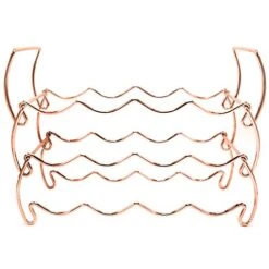 Sorbus® 3-Tier Stackable Wine Rack - Classic Style Wine Racks For Bottles - Perfect For Bar, Wine Cellar, Basement, Cabinet, Pantry, Etc - Hold 12 Bottles, Metal (Copper)