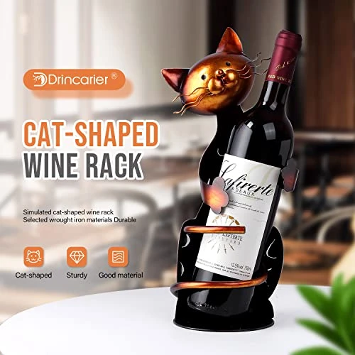 Drincarier Cat Decor Wine Holder Wine Rack Wine Bottle Holder Wine Cat, Cat Gifts For Cat Lovers 4 Drincarier Cat Decor Wine Holder Wine Rack Wine Bottle Holder Wine Cat, Cat Gifts For Cat Lovers - Image 2