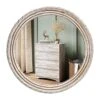 OuYezy 30 Inch Round Wood Mirror Decorative Wall Mirrors - Rustic Farmhouse Circle Mirrors Distressed Hanging Decor Mirrors For Bathroom, Bedroom, Living Room, Or Entryway, For Mom -Amazon Store 51ag05sWp9L