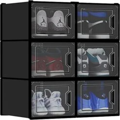 YITAHOME XL Shoe Storage Box, Set Of 12 Shoe Storage Lightweight Plastic Organizers Stackable Shoe Storage Box Rack Containers Drawers - White/X-Large Size -Amazon Store 51aphmJHpL. AC