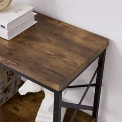 OIAHOMY Industrial Sofa Table,Console Table,3-Tier Industrial Rustic Hallway/Entryway Table,Easy Assembly,for Entryway, Living Room (Rustic Brown) 11 OIAHOMY Industrial Sofa Table,Console Table,3-Tier Industrial Rustic Hallway/Entryway Table,Easy Assembly,for Entryway, Living Room (Rustic Brown) -Amazon Store 51auFu0J5zL