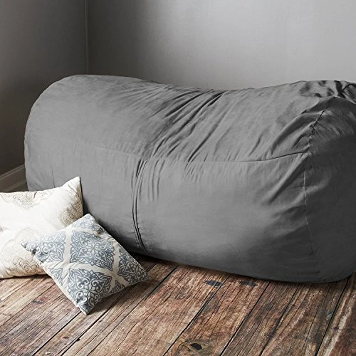 Jaxx 7 Foot Bean Bag Sofa, Charcoal 7 Jaxx 7 Foot Bean Bag Sofa, Charcoal - Image 5