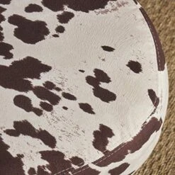 GDFStudio Bertha Milk Cow Patterned New Velvet Ottoman (Brown Milk Cow) -Amazon Store 51b2uy2n5GL