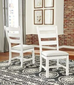 Signature Design By Ashley Valebeck Vintage Farmhouse Cushioned Dining Chair, 2 Count, Whitewash 12 Signature Design By Ashley Valebeck Vintage Farmhouse Cushioned Dining Chair, 2 Count, Whitewash -Amazon Store 51b3NqRi2xL