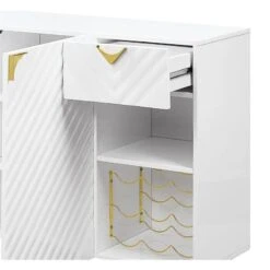 Acme Furniture White High Gloss 2 Doors And 1 Drawer Wooden Server Finish -Amazon Store 51b4z2ld2GL