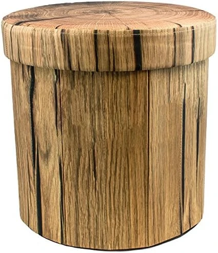 Sorbus Storage Ottoman, 15 Inch Cute 3D Play Room-Stool Toy Box – Foldable With Lid – Perfect Footstool, Pouffe, Hassock, Strong & Sturdy Space Saving Chest (Tree Stump) 8 Sorbus Storage Ottoman, 15 Inch Cute 3D Play Room-Stool Toy Box – Foldable With Lid – Perfect Footstool, Pouffe, Hassock, Strong & Sturdy Space Saving Chest (Tree Stump) - Image 6