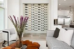 VintageView Vino Pins – Metal Wall Mounted Wine Bottle Rack For Drywall Or Wood Surfaces - Stylish Modern Wine Storage With Label Forward Design (Matte Black, 1 Bottle) -Amazon Store 51bJV2nG6FL