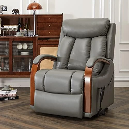 DYNOX Small Lift Chair Recliners With Massage And Heat, Dual Motor Power Lift Sofa With Infinite Adjust For Back And Footrest (Fabirc-Beige) 14 DYNOX Small Lift Chair Recliners With Massage And Heat, Dual Motor Power Lift Sofa With Infinite Adjust For Back And Footrest (Fabirc-Beige) - Image 12