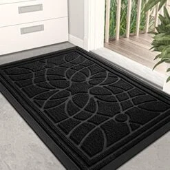 DEXI Front Door Mat, Welcome Mat Heavy Duty Durable Low Profile Outside Doormat For Entryway, Patio, Garage, High Traffic Areas, 17"X29", Grey -Amazon Store 51bsuwp0GOL. AC 1