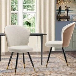 Aklaus Upholstered Dining Chairs Set Of 2, Gray Dining Chairs With Non-Slip Rubber Caps, Accent Chairs Side Chair For Kitchen,Apartment,Living Room With Metal Legs -Amazon Store 51c6ufSQQJL. AC