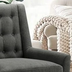 Rosevera Arvada Rosevara Modern Furniture Living Reading Room Comfy Accent Chair For The Bedroom, Standard, Charcoal -Amazon Store 51carva5yAL