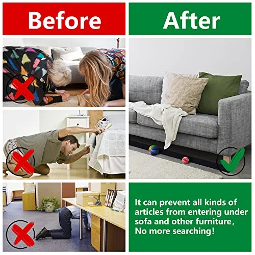 32.8 Feet Under Sofa Toy Blocker,Adjustable Gap Bumper,Sectional Connectors For Sliding Sofas,Bumper Guard For Avoid Things Sliding Under Couch & Furniture(Include 19.6" Adhesive Mounting Strap) 5 32.8 Feet Under Sofa Toy Blocker,Adjustable Gap Bumper,Sectional Connectors For Sliding Sofas,Bumper Guard For Avoid Things Sliding Under Couch & Furniture(Include 19.6" Adhesive Mounting Strap) - Image 3