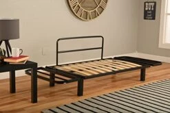 Best Futon Lounger - Frame ONLY - Sit Lounge Sleep - Small Furniture For College Dorm, Bedroom Studio Apartment Guest Room Covered Patio Porch -Amazon Store 51dKdJ73YNL