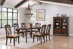 Pilaster Designs Indoor Home Decorative Furniture Mindy Cherry Wood Contemporary Curio China Display Cabinet With Storage Shelves -Amazon Store 51eAIp4J78L