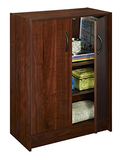 ClosetMaid Pantry Cabinet Cupboard With 2 Doors Adjustable Shelves, Standing, Storage For Kitchen, Laundry Or Utility Room, Dark Cherry & , Dark Cherry 1307 Stackable 2-Door Organizer 7 ClosetMaid Pantry Cabinet Cupboard With 2 Doors Adjustable Shelves, Standing, Storage For Kitchen, Laundry Or Utility Room, Dark Cherry & , Dark Cherry 1307 Stackable 2-Door Organizer - Image 5