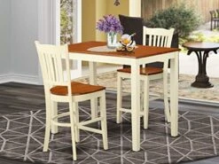 EAST WEST FURNITURE 5 Pc Counter Height Dining Set - Counter Height Table And 4 Kitchen Chairs. -Amazon Store 51eRxmMXrsL. AC