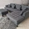 Stendmar 3pc 120" New Modern Dark Grey Microfiber Sectional Sofa Chaise Ottoman Set S168RDG 1 Stendmar 3pc 120" New Modern Dark Grey Microfiber Sectional Sofa Chaise Ottoman Set S168RDG -Amazon Store 51eTGyp13TL