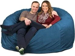 ULTIMATE SACK 6000 (6 Ft.) Bean Bag Chair Cover In Multiple Colors: Cover ONLY. (6000, Navy Suede) -Amazon Store 51ef1jgCIRL. AC