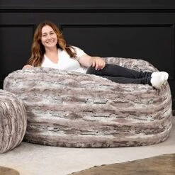 Jaxx 5 Foot Saxx Bean Bag Chair For Adults - Luxe Faux Fur, Silver Fox 27 Jaxx 5 Foot Saxx Bean Bag Chair For Adults - Luxe Faux Fur, Silver Fox -Amazon Store 51f1pTXHDRL. AC