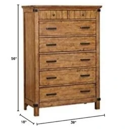 Coaster Brenner 7 Drawer Chest Natural Honey 205265 -Amazon Store 51fIQ63SKOL