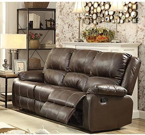 Elountik Modern Zuriel Motion Reclining Loveseat With Tight Back & Seat Cushion,Tight Pillow Top Arm, Recliner Loveseat With Motion Reclining Mechanism For Living Room (Black PU, Reclining Loveseat) 17 Elountik Modern Zuriel Motion Reclining Loveseat With Tight Back & Seat Cushion,Tight Pillow Top Arm, Recliner Loveseat With Motion Reclining Mechanism For Living Room (Black PU, Reclining Loveseat) - Image 15