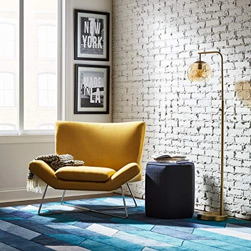 Amazon Brand – Rivet Farr Lotus Accent Chair, 39.8"W, Canary 8 Amazon Brand – Rivet Farr Lotus Accent Chair, 39.8"W, Canary - Image 6