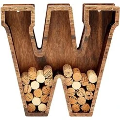 Monogram Letter Wine Cork Holder Décor (11.75 Inches) 11 Monogram Letter Wine Cork Holder Décor (11.75 Inches) -Amazon Store 51fyiqnjkqL