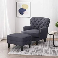 Christopher Knight Home Ophelia Club Chair And Ottoman Set, Gray, Dark Brown 8 Christopher Knight Home Ophelia Club Chair And Ottoman Set, Gray, Dark Brown -Amazon Store 51gCBxbqb8L